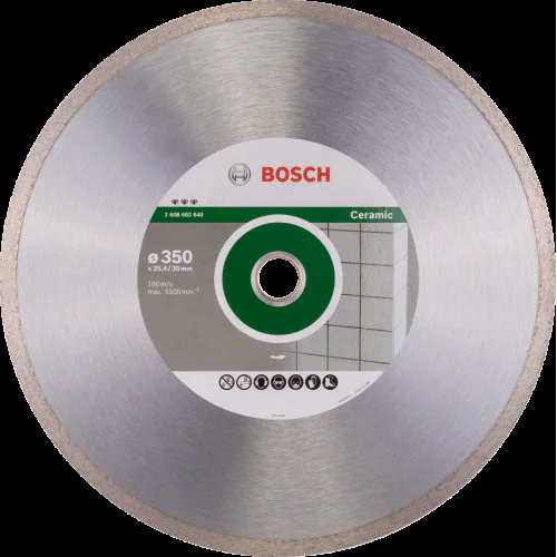 Диск диамантен за сухо рязане на керамични плочки 350 x 30/25,40 x 3 x 10 mm , Best for Ceramic