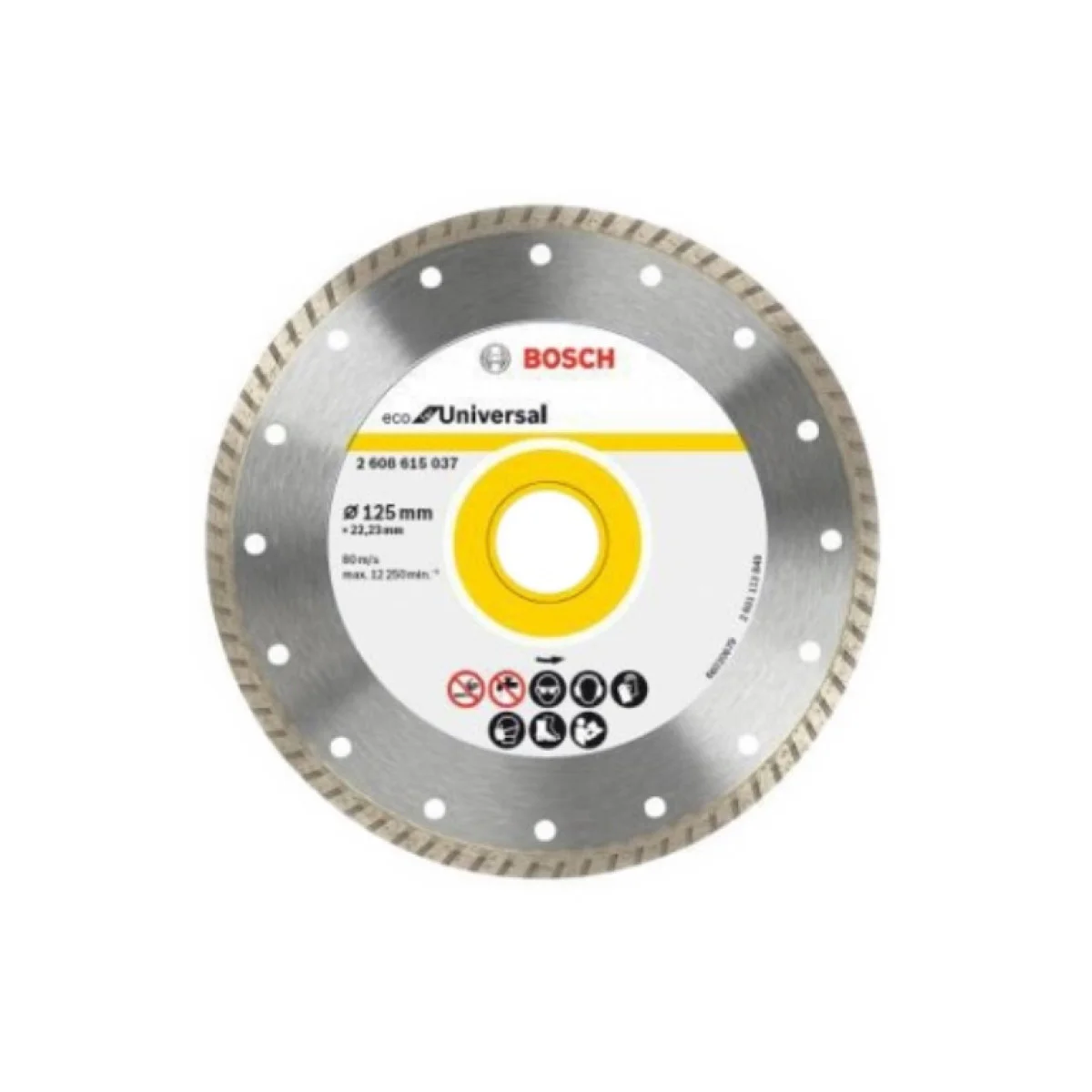 Диск диамантен за сухо рязане универсален ф125х22.33 мм ,  Bosch Eco Universal 2608615037 Диск диамантен за сухо рязане универсален ф125х22.33 мм ,  Bosch Eco Universal 2608615037