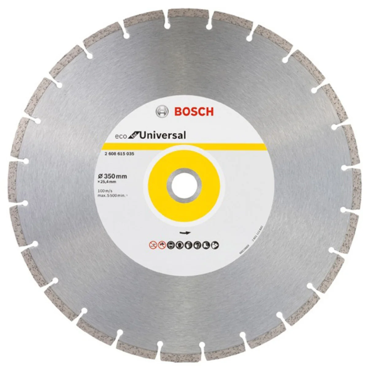 Диск диамантен за сухо рязане универсален ф350х25.4 мм ,  Bosch Eco Universal 2608615035 Диск диамантен за сухо рязане универсален ф350х25.4 мм ,  Bosch Eco Universal 2608615035