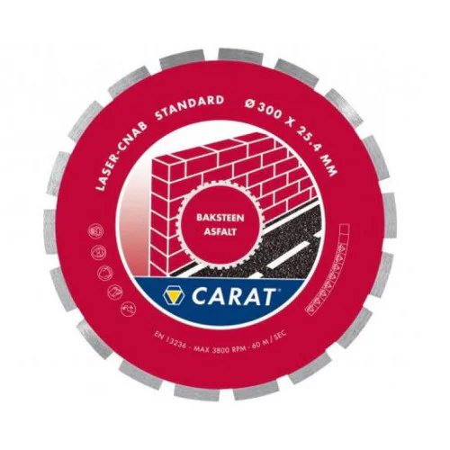 Диск диамантен за мокро рязане на асфалт и тухли ф 450х25.4 мм, Carat Brick/Asphalt Brilliant CNAB