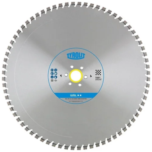 Диск диамантен за мокро рязане на армиран бетон и скални материали ф 825х60 мм , Tyrolit WSL TGD®-Technology