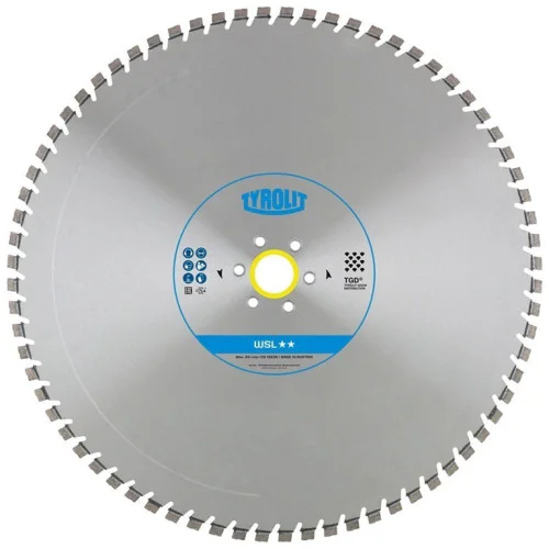 Диск диамантен за мокро рязане на армиран бетон и скални материали ф 825х60 мм, Tyrolit WSL TGD®-Technology