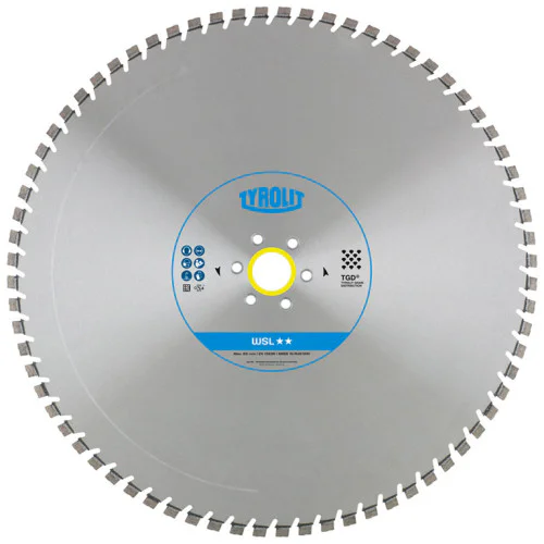 Диск диамантен за мокро рязане на армиран бетон и скални материали ф 925х60 мм , Tyrolit WSL TGD®-Technology