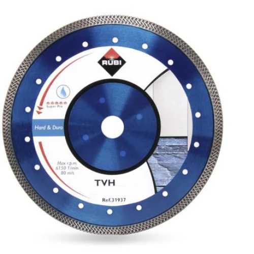 Диск диамантен за мокро рязане на гранитогрес и порцеланф 350х25.4 мм ,  Rubi TURBO VIPER – TVH