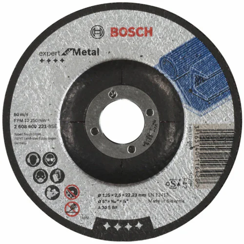 Диск карбофлексен за рязане на метал ф 125х2.5х22.23 мм, A 30 S BF ,  Bosch Expert for Metal