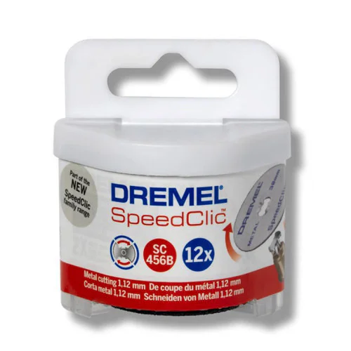Диск карбофлексен за рязане на метал ф 38х3.2 мм, 12 бр. , Dremel SpeedClic  SC456B