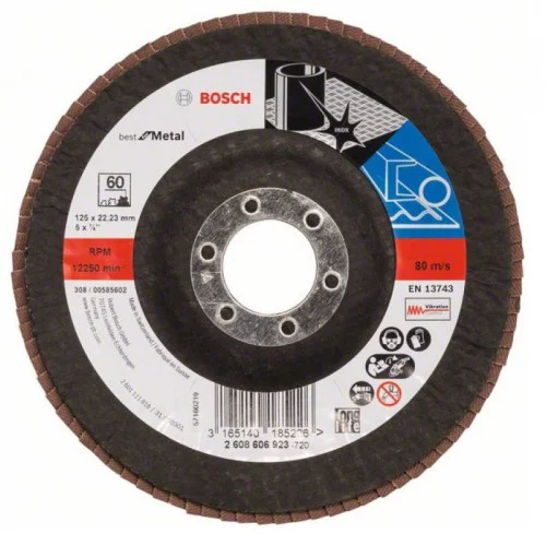 Диск ламелен за ъглошлайф X571, Best for Metal, P60, Bosch