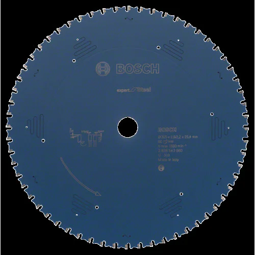 Диск за циркуляр Bosch Expert for Steel, ф305 x 25,4 x 2,6 mm, 60