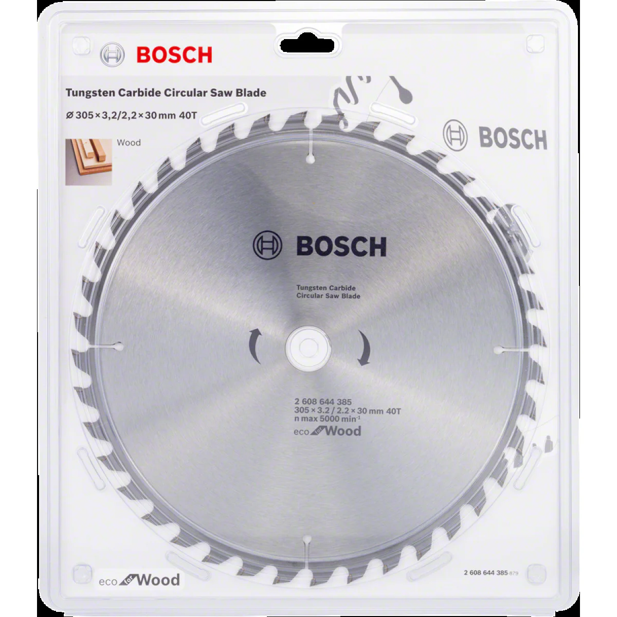 Диск за циркуляр Eco for wood Bosch 2608644385 Диск за циркуляр Eco for wood Bosch 2608644385