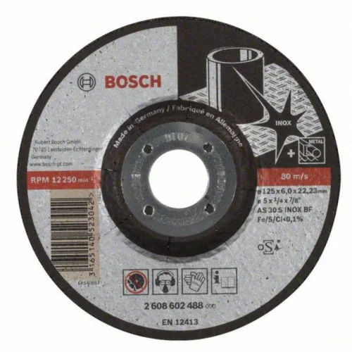 Диск за шлайфане 125x22.23x6mm, Bosch Диск за шлайфане 125x22.23x6mm, Bosch