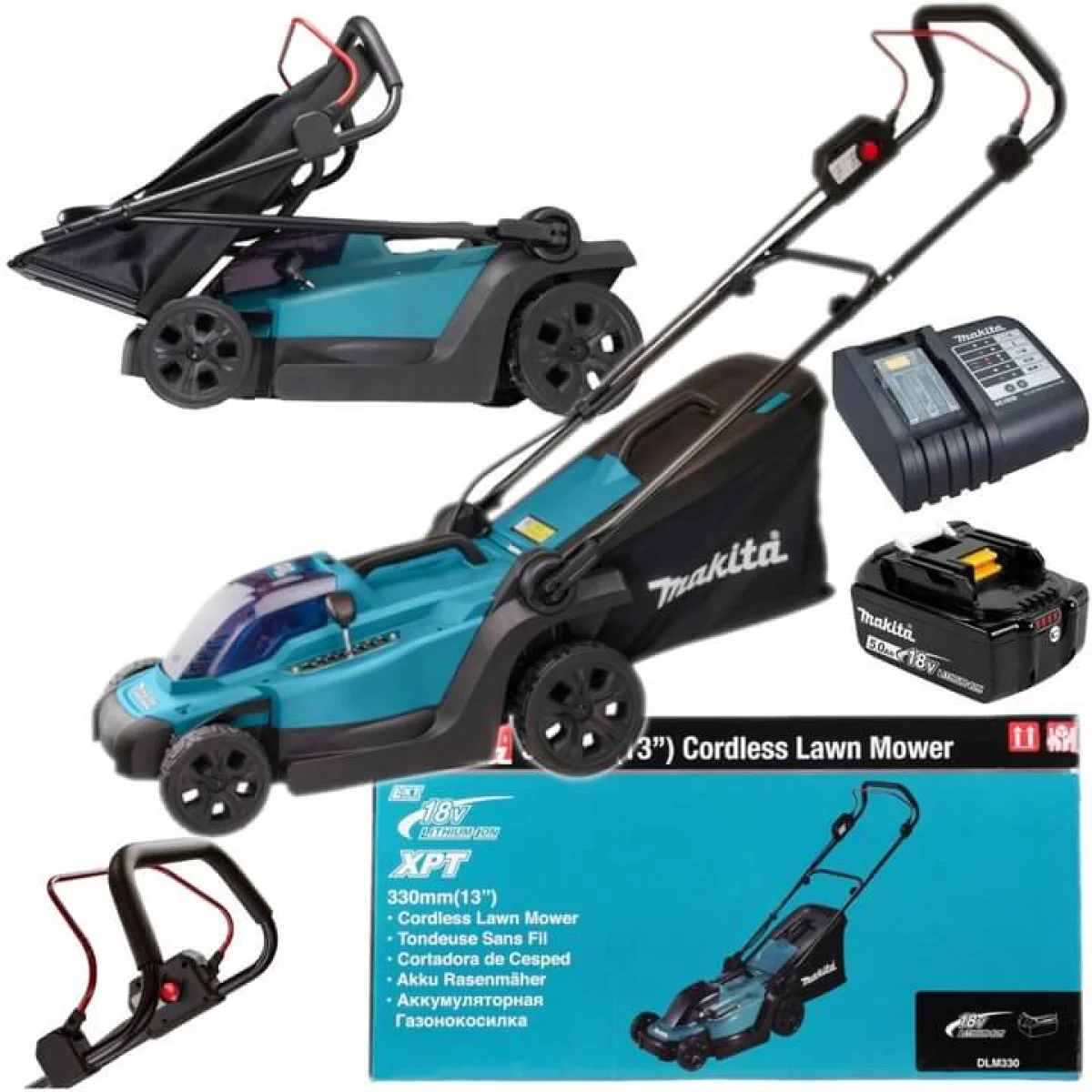 Акумулаторна косачка MAKITA DLM330SM 1бр батерия 18V 4Ah и зарядно DLM330SM Акумулаторна косачка MAKITA DLM330SM 1бр батерия 18V 4Ah и зарядно DLM330SM