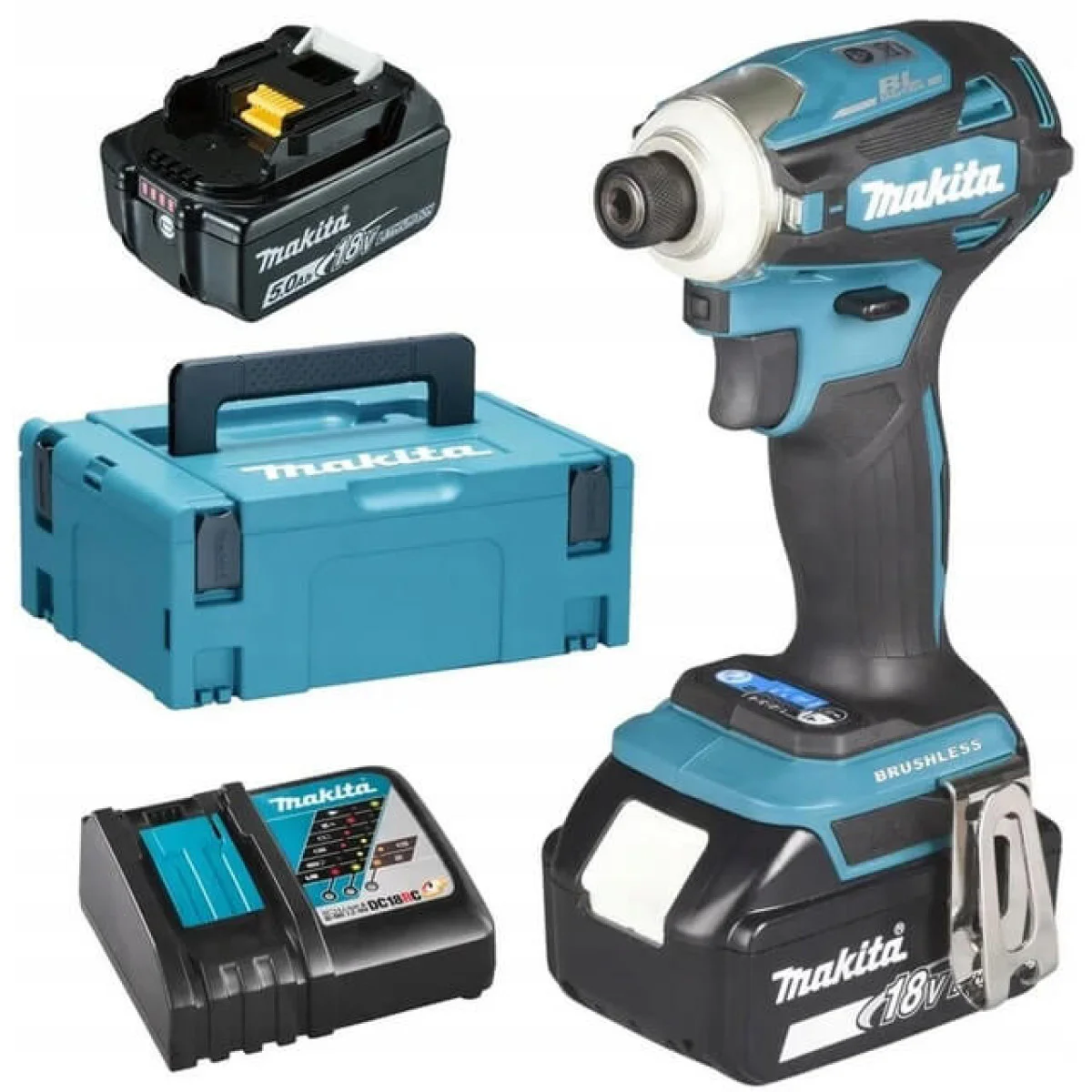 Акумулаторен гайковерт Makita DTD172RTJ, 2 батерии 18 V, 5.0 Ah  LXT, 180 Nm DTD172RTJ
