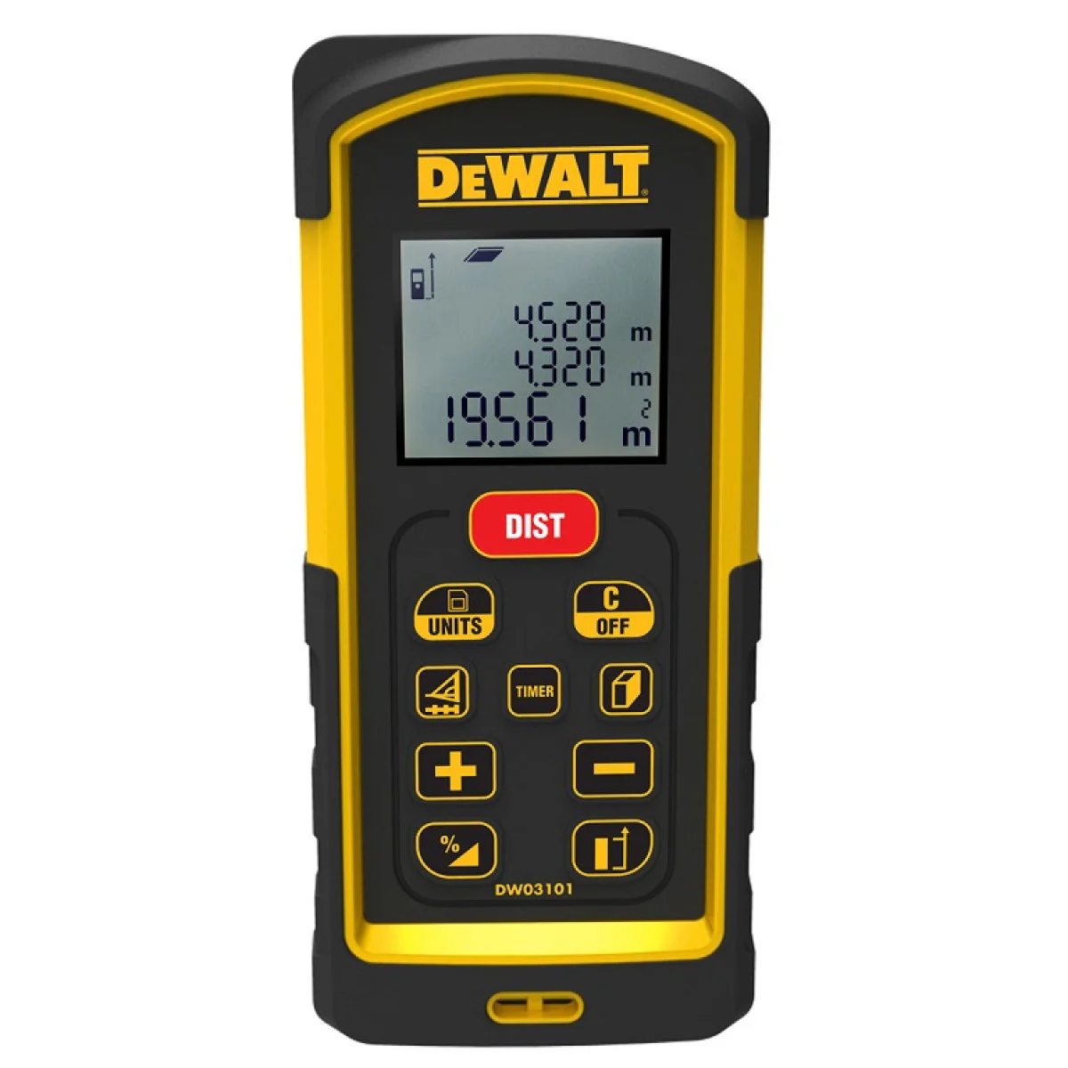 Лазерна противоударна ролетка Dewalt DW03101, 100м, +/-1.0 мм, DW03101-XJ DW03101