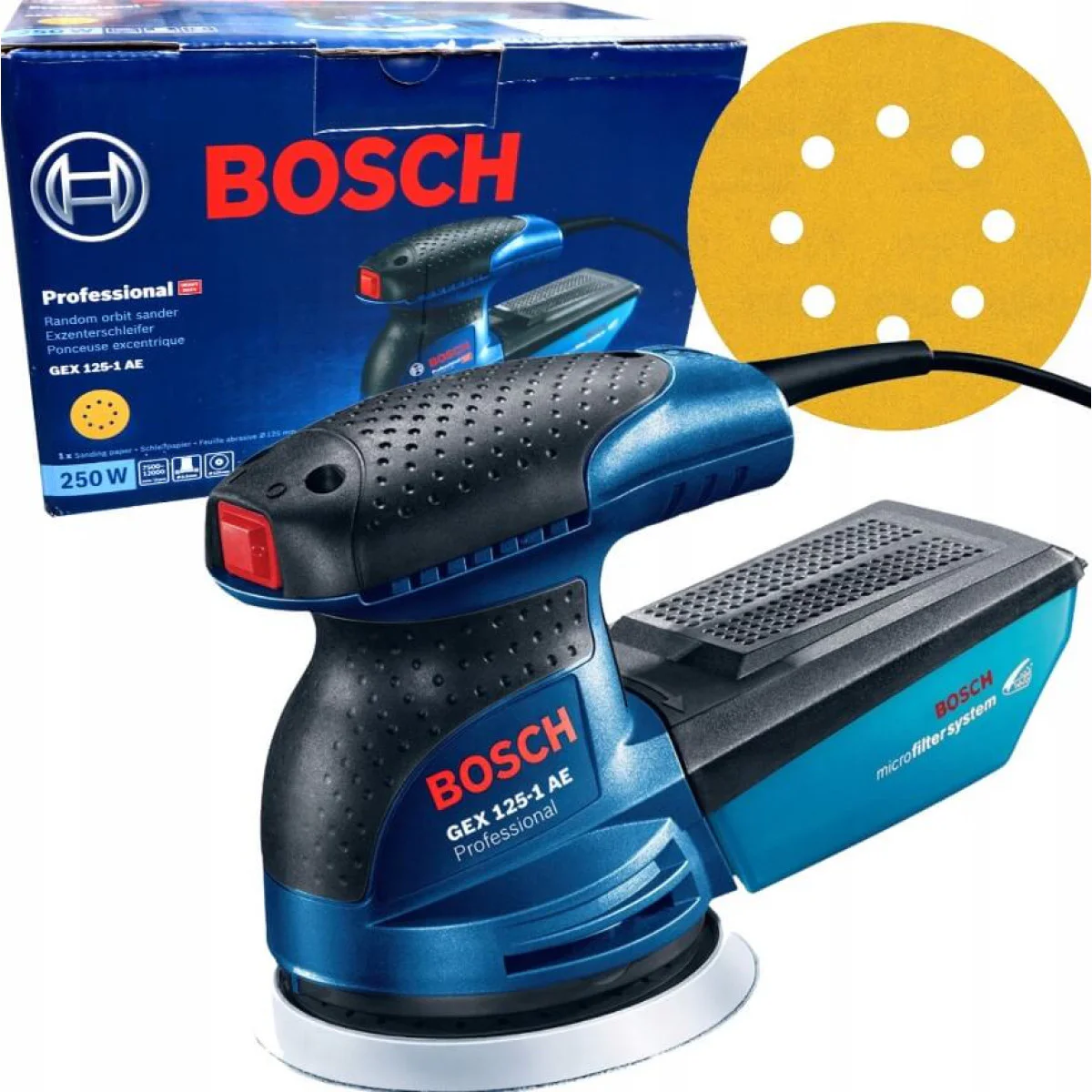 Ексцентършлайф BOSCH GEX 125-1 AE 0601387500 Ексцентършлайф BOSCH GEX 125-1 AE 0601387500