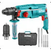 Електрически перфоратор с допълнителен патронник TOTAL, куфар, SDS+, 800 W