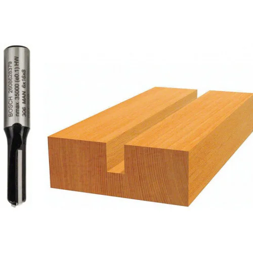Фрезер за канали, 8 mm,D1 6 mm, L 16 mm, G 48 mm, 1 бр.,  Bosch