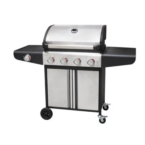 Газово барбекю Ziel Grill G9504AE-SB с капак, сив