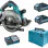 Акумулаторен ръчен циркуляр Makita HS004GM202, XGT, 190 мм, 40 V, 4 Ah, с 2 батерии и зарядно