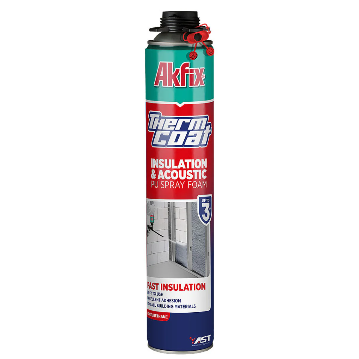 Изолационна пяна THERMCOAT AKFIX 850 мл. , AKFIX 43341