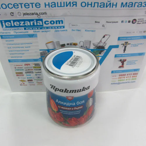 Практика Алкидна боя СИНЯ - 0,65л