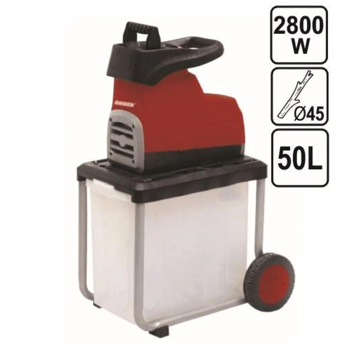 Клонотрошачка тиха с кош 2800W 45мм Raider RD-ESH02 075339