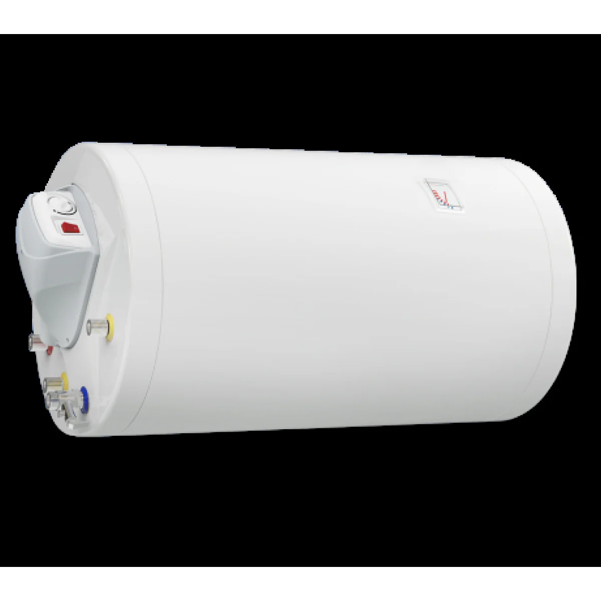 Комбиниран бойлер 80 л, със серпентина, хоризонтален, емайлиран, голям диаметър 72265XS