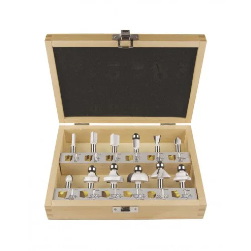 Комплект 12 бр. фрезери за дърво Makita D-57065, 6 мм, 