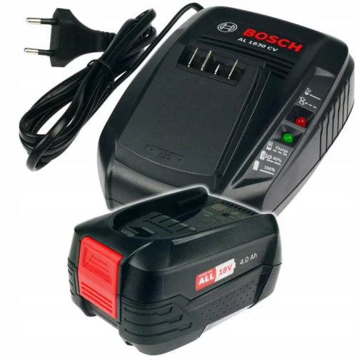Комплект със зарядно устройство Bosch AL 1830 CV и 4,0 Ah батерия 18V за Bosch и GARDENA