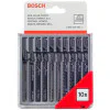 Комплект ножчета за Зеге BOSCH - 10бр Дърво