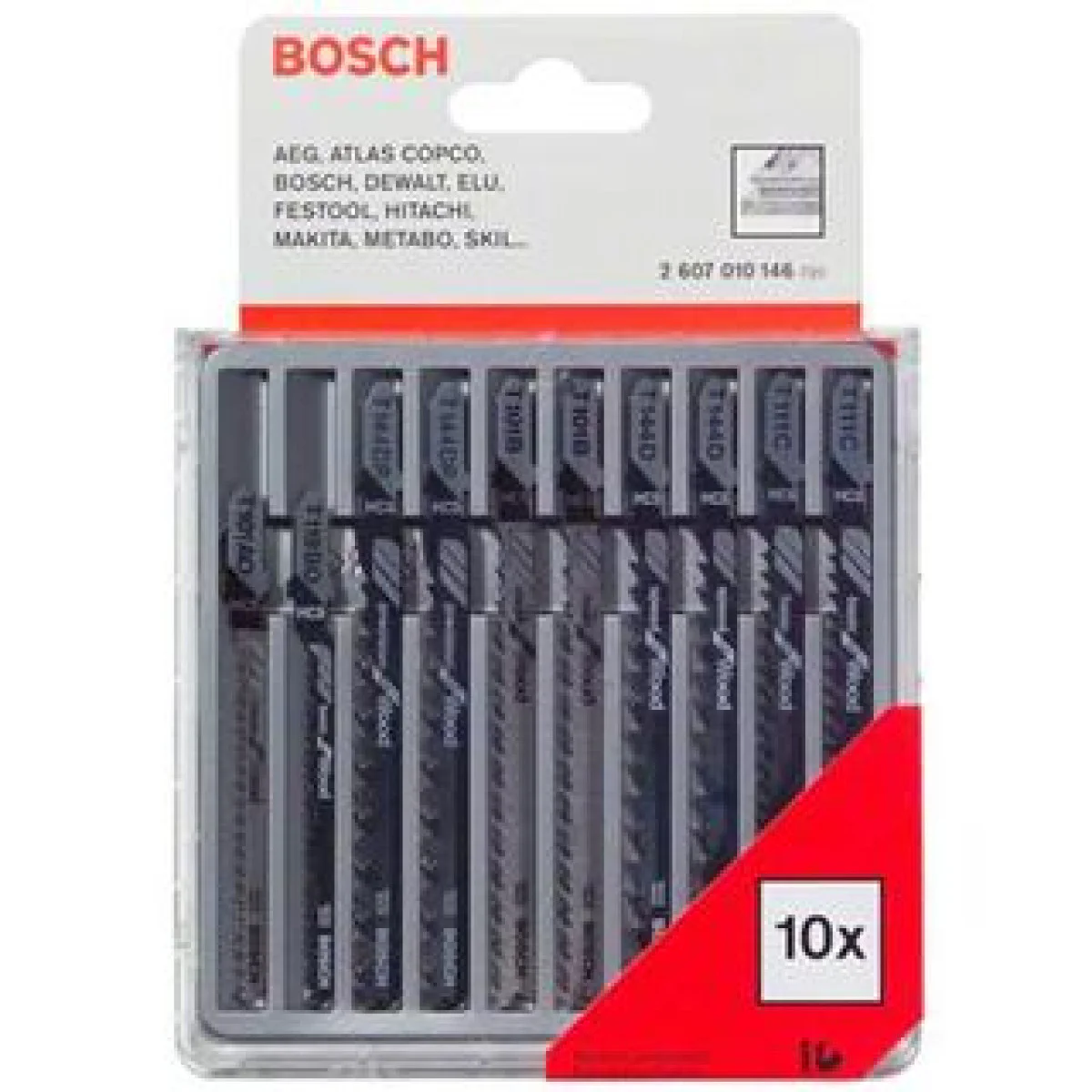 Комплект ножчета за Зеге BOSCH - 10бр Дърво 2 607 010 146