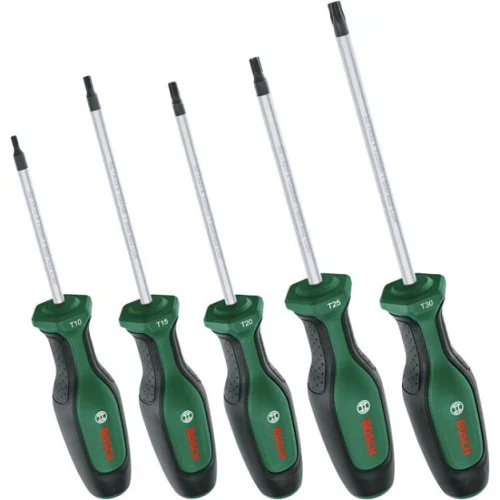 Комплект отвертки Bosch Torx, 5 части Комплект отвертки Bosch Torx, 5 части