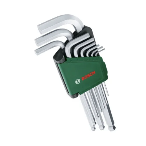 Комплект шестостенни ключове Bosch, 9 части