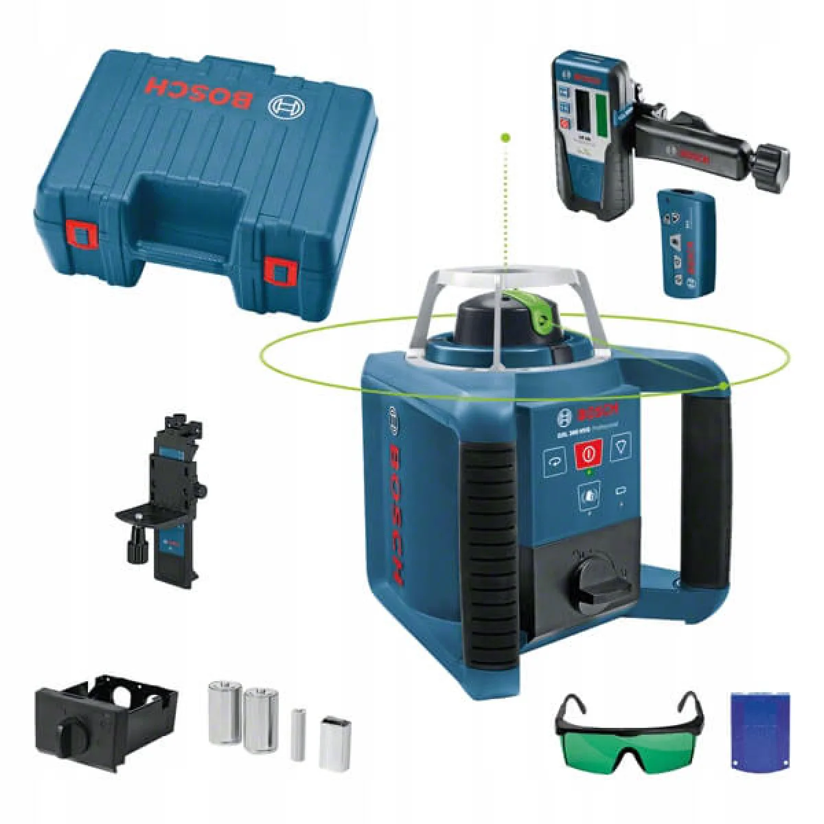 Лазерен ротационен нивелир Bosch GRL 300 HVG в комплект с LR 1,RC 1 и WM 4 0601061701
