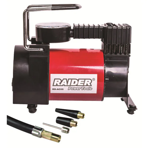 Метален компресор Райдер RD-AC05 с аксесоари 12V