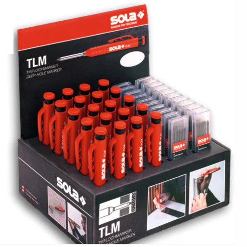 Молив за дълбоки отвори Sola TLM SET комплект 230 мм, 20 бр,моливи, 20x6 бр. графити 
