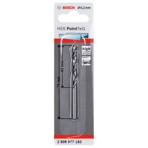 Бургия за метал Bosch PointTeq 4.2mm - 1бр