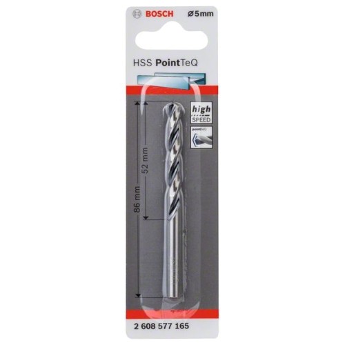 Бургия за метал Bosch PointTeq 5.0mm - 1бр