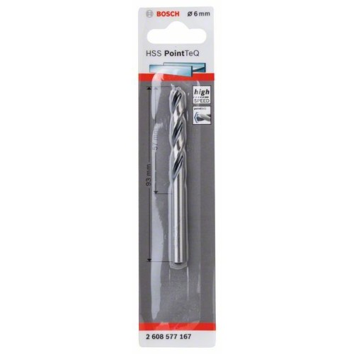 Бургия за метал Bosch PointTeq 6.0mm - 1бр