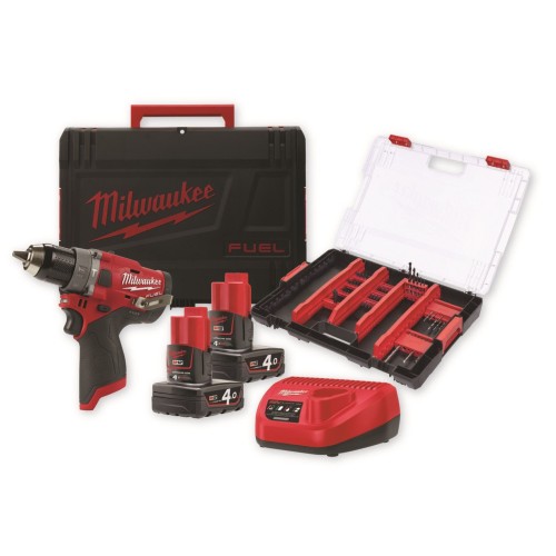 Акумулаторен ударен винтоверт Milwaukee M12FPD-402XA - 12 V, 4Ah