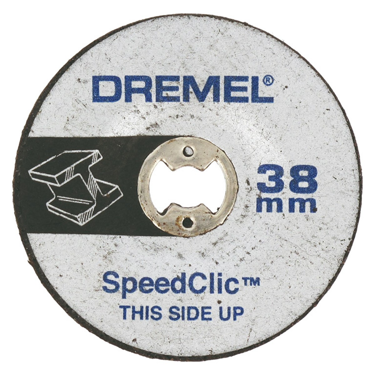  Диск карбофлексен за шлайфане на метал ф 38х3.2 мм, 2 бр. ,  Dremel SpeedClic SC541