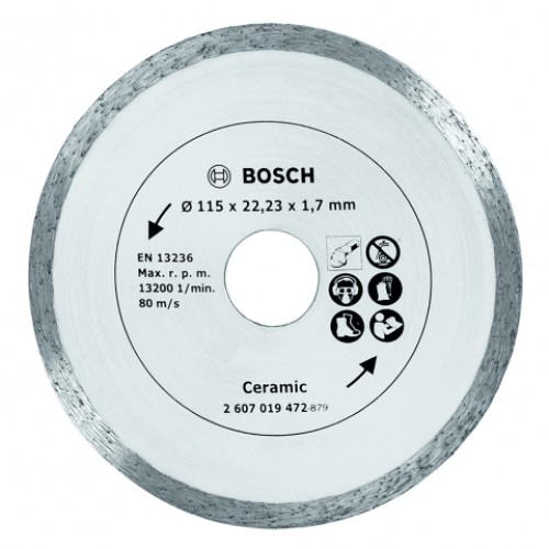  Диск диамантен за сухо рязане на керамични плочки ф115х22.23 мм , Bosch  Ceramic 