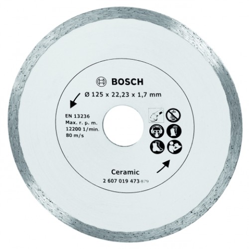  Диск диамантен за сухо рязане на керамични плочки ф125х22.23 мм , Bosch  Ceramic 