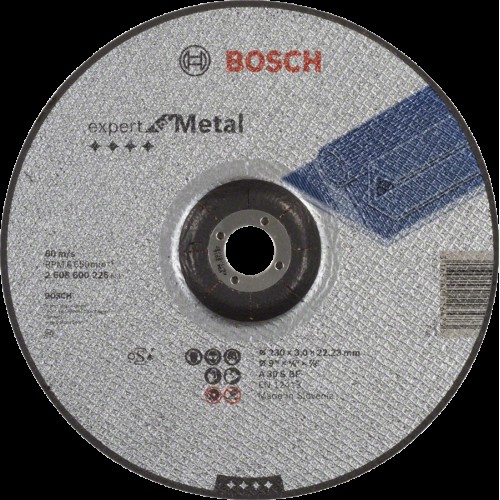 Диск за рязане, вдлъбнат, Expert for Metal, A 30 S BF, 230 mm, 3,0 mm, Bosch