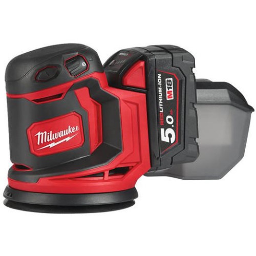 Акумулаторен ексцентършлайф Milwaukee M18BOS125-502B