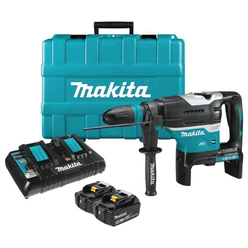 Акумулаторен перфоратор Makita DHR400T2UN SDS-max 36 V, 5 Ah, 8 J, 18+18 V 