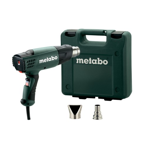 Пистолет за горещ въздух 2000W  H 20-600 в куфар с дюзи  -  Metabo