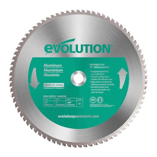 Диск за рязане на алуминий EVOLUTION ф355 mm 80 T / EVOLUTION 80TBLADE14 /