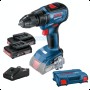 Акумулаторен винтоверт Bosch GSR 18V-50  2 бр x 2,0 Ah 18V 