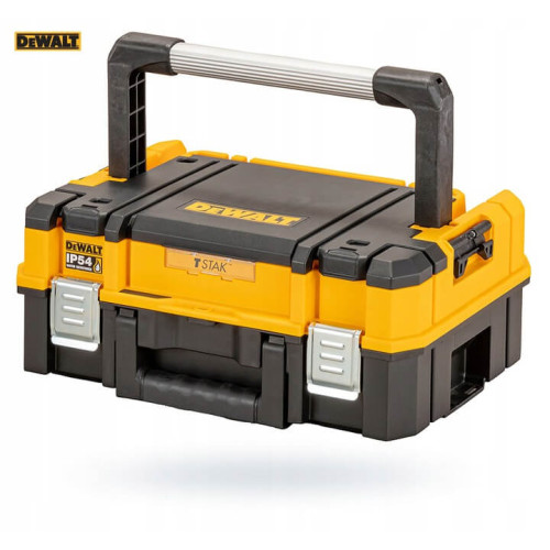 Куфар за инструменти пластмасов DeWALT, 332х440х183 мм, черен, TSTACK IP54