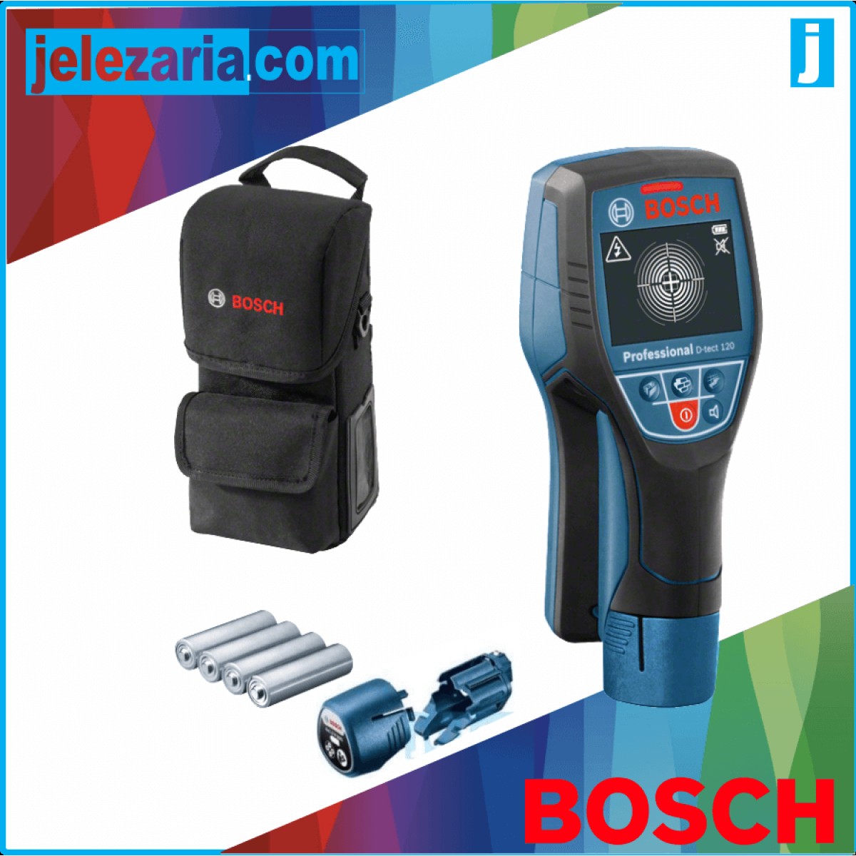 Детектор за напрежение Bosch D-tect 120 - с адаптер 